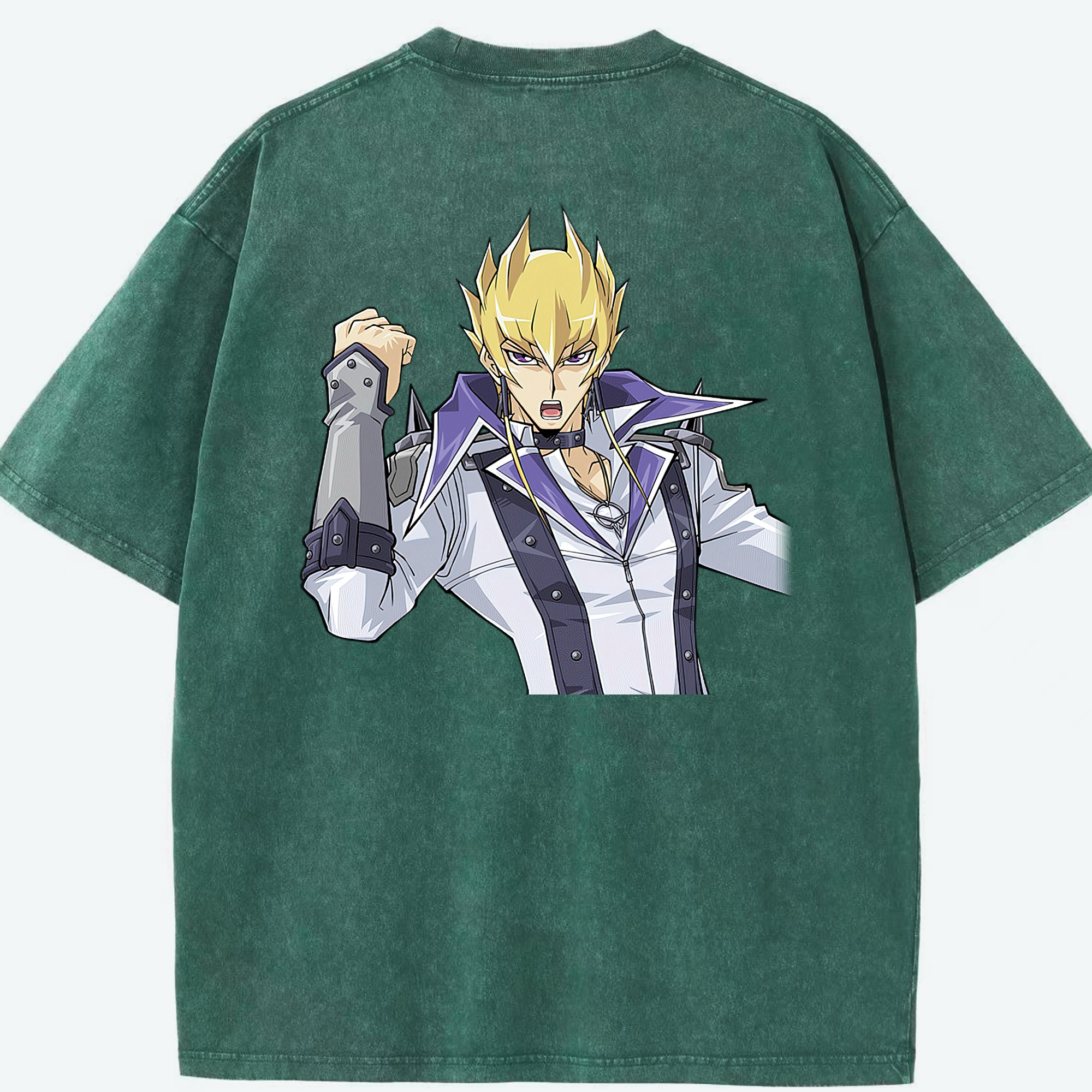 （画像用） 遊☆戯☆王 Yu-Gi-Oh! 綿100% ヴィンテージ風 半袖Tシャツ（背面プリント）